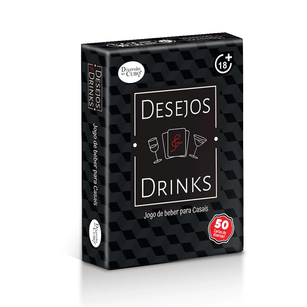 JOGO DESEJOS E DRINKS PARA CASAIS DIVERSÃO AO CUBO